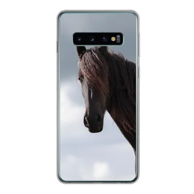 Produktbild von MuchoWow® Handyhülle Schutzhülle Hülle für Samsung Galaxy S10 Pferde - Himmel - Porträt Silikon Softcase Handy Hülle - Handytasche