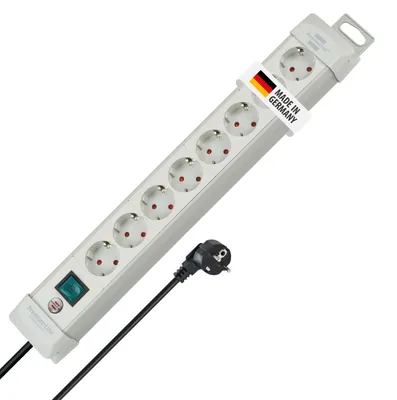 Immagine prodotto di Brennenstuhl 1955580100 prolunga di alimentazione 3 m 8 prese AC Grigio