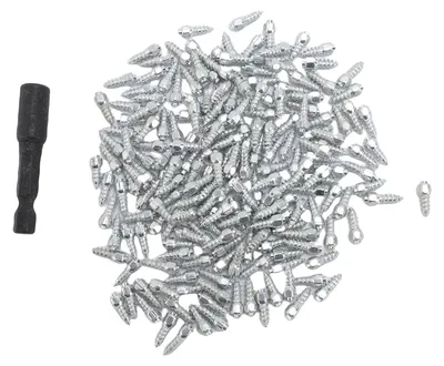 Obrázek produktu pro 200 kusů 12 mm pneumatikových hrotů, protiskluzové ocelové hroty do ledu a sněhu s montážním nástrojem pro motocykly, motorky, dirt bike