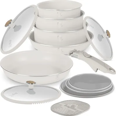 Obrázok produktu pre Súprava riadu s titánovým povrchom 13 ks Sahara Nordic Collection