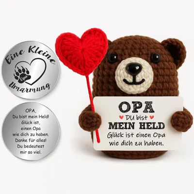 Image de Elzusha - Ours en peluche fait à la main, idéal pour les grands-parents