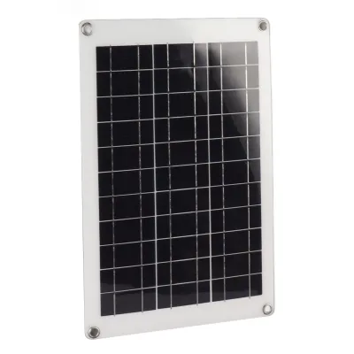 Obrázok produktu pre Súprava solárnych panelov, flexibilný solárny panel, polykryštalický solárny panel, fotovoltaický solárny panel, dvojitý solárny panel USB, 20W solárny panel