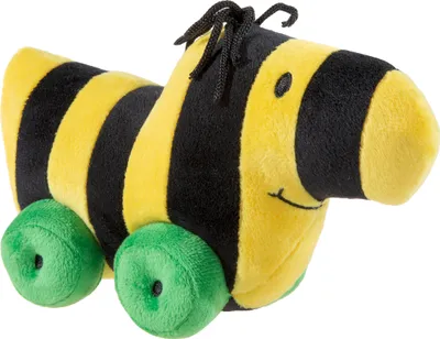 Produktbild von Kuscheltier JANOSCH Tigerente schwarz/gelb 20 cm mit Plüschrädern
