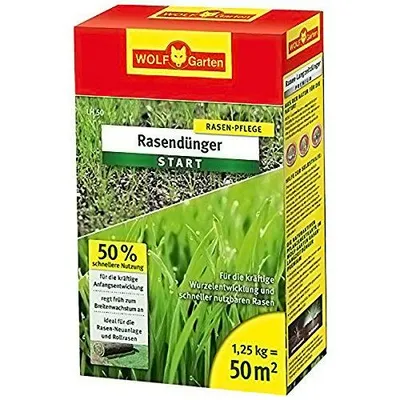Produktbild von Starter-Dünger für neuen Rasen für ca. 50 qm Rasen