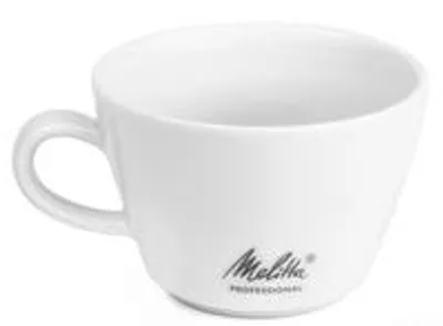 Produktbild von Melitta Cappucino-Tasse "M-Cups", weiß, 0,25 l aus Porzellan, Höhe: 65 mm, mit Henkel - 6 Stück (18907)