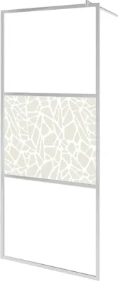 Produktbild von vidaXL Duschwand für Begehbare Dusche ESG-Glas Steindesign 90x195 cm
