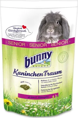 Produktbild von Bunny Kaninchen Traum SENIOR 1,5 kg - Kaninchenfutter für Zwergkaninchen ab dem 6. Lebensjahr