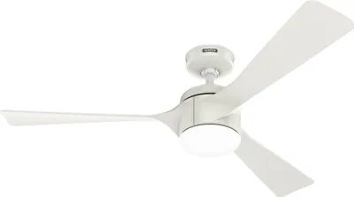 Obrázek produktu pro Energeticky úsporný stropní ventilátor s LED osvětlením a dálkovým ovládáním Rosedale White 132 cm