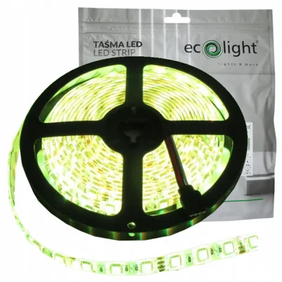 Obrázek produktu pro LED páska, 24 W, 4,8 W/m, 12 V, IP20, barva: žlutá, délka: 5 m, stmívatelná