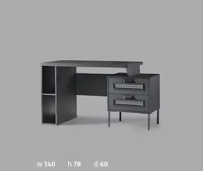 Produktbild von Moderner Schreibtisch Kinder Schreibtische schwarz Tische Möbel Tisch