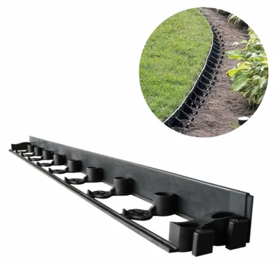 Image de Bordure Jardin Plastique 6cm x 1m | Bordures de Jardin | Bordure en Plastique