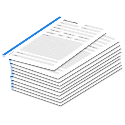 Immagine prodotto di PRICARO blocco note telefoniche, A5 non perforato, blu, 10 pezzi