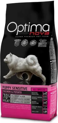 Produktbild von OPTIMANOVA Puppy Sensitive Salmon & Potato - trockenfutter für Hunde - 2kg