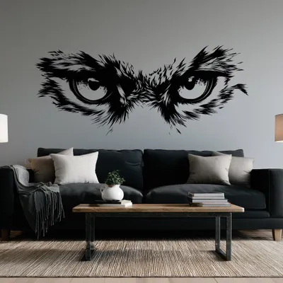 Manul-Augen – Decords Wandtattoo, Produktansicht 1