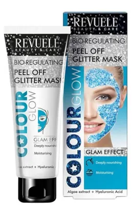 Produktbild von Revuele Mask Peel Off Glitter Blue Algae 80ml