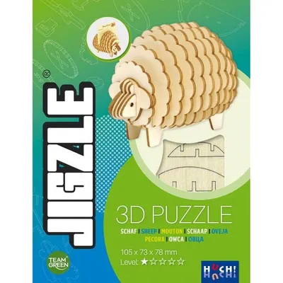 Produktbild von JIGZLE 3D-Puzzle - Schaf - 22 Teile