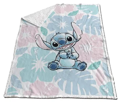 Produktbild von Lilo & Stitch Fleecedecke 130x170 cmSherpa Kuschelige Disney-Decke für Kinderzimmer