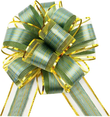 Productafbeelding van Geschenkstrikken - Set van 12 - Grote strik voor cadeau - Cadeaustrikken met cadeaulint - Bruiloft - Knutselen - Groene