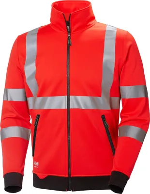 Produktbild von Helly Hansen HiVis Sweatjacke ADDVIS ZIP SWEATERSHIRT 79112, Farbe:red, Größe:4XL