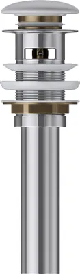 Produktbild von doporro Automatik-Ablaufgarnitur PU14 PUSH-Open Chrom Ablauf-Ventil für alle DIN-Waschbecken. Öffnen und Schließen per Fingerdruck.