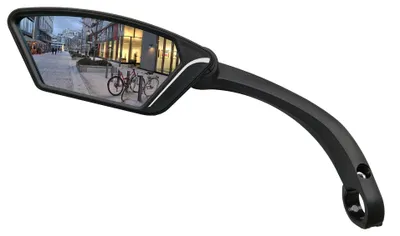 Productafbeelding van Fietsspiegel links e-bike - Verstelbaar - Zwart
