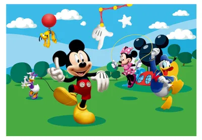 Produktbild von FOTOTAPETE Kinderzimmer Kinder Tapete Mickey Mouse Disney