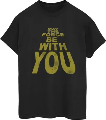 Produktbild von Star Wars - "May The Force Be With You" T-Shirt für Damen BI44513 (5XL) (Schwarz)