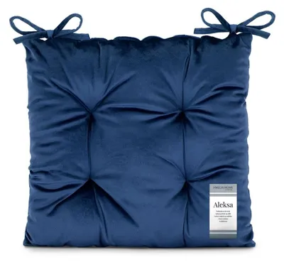 Zdjęcie produktu dla Poduszka na krzesło indygo velvet 40X40 Aleksa AmeliaHome