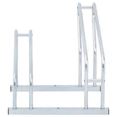 Immagine prodotto di Supporto per 2 Bici da Pavimento Autoportante Acciaio Zincato