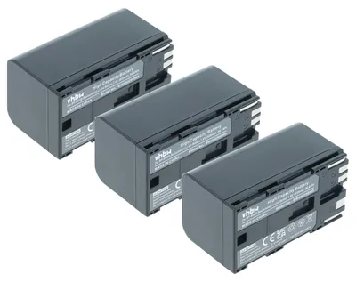 Produktbild von vhbw 3x Akku kompatibel mit Canon EOS C300 Videokamera Camcorder (3600 mAh, 7,4 V, Li-Ion)
