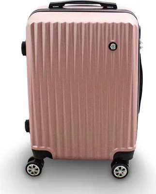Produktbild von Barut Kofferset 3-teilig Reisekoffer Trolley Hartschalenkoffer ABS Teleskopgriff Modell General (Rosegold) MS-17079