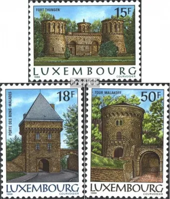 Produktbild von Briefmarken Luxemburg 1986 Mi 1153x-1155x (kompl.Ausg.) postfrisch Festung