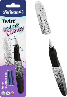 Produktbild von Pelikan 300010108, Schwarz, Weiß, Kartuschenfüllsystem, Sichtverpackung, 1 Stück(e), Deutschland