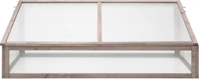 Produktbild von vidaXL Skleník sivý 110x58,5x39 cm Jedľové drevo