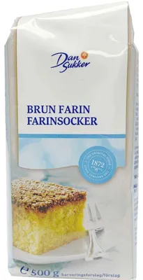 Produktbild von Dan Sukker Farin Brun 500g