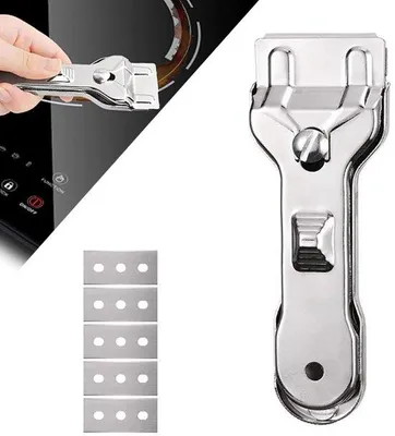 Produktbild von Glasreiniger für Kochfelder - RVS - inkl. 5 Reinigungsköpfen
