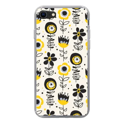 Produktbild von MuchoWow® Handyhülle Schutzhülle Hülle für iPhone SE 2022 Mädchen - Blumen - Muster - Mädchen - Kinder - Kinder Silikon Softcase Handy Hülle - Schutzhülle