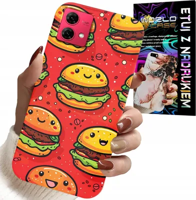 Immagine prodotto di Custodia per Motorola Edge 40 Neo - Cover Sweet Smiling Burgers
