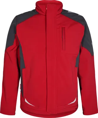 Produktbild von F. Engel Galaxy Softshelljacke, Tomato Red/Anthrazit Grau, Gr. 6XL