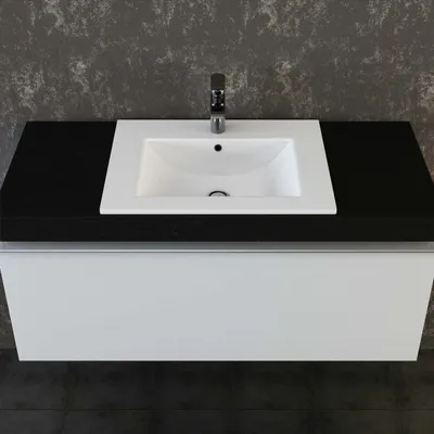 Produktbild von VILSTEIN© Keramik Einbauwaschbecken Einbau Einsatz Waschbecken Becken Handwaschbecken 62cm