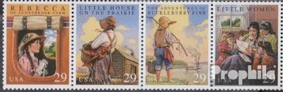 Produktbild von Briefmarken USA 1993 Mi 2414-2417 Viererstreifen (kompl.Ausg.) postfrisch Jugendliteratur