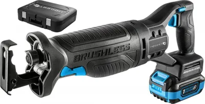 Produktbild von HÖGERT TECHNIK Akku-Säbelsäge Set, 18V Bürstenlos, inkl. 4.0Ah Akku und Schnellladegerät, 0-3000 U/min, 28mm Sägeblatthub, Metallgetriebe, Anti-Vibrationsgriff, ideal für Holz, Metall, Kunststoff