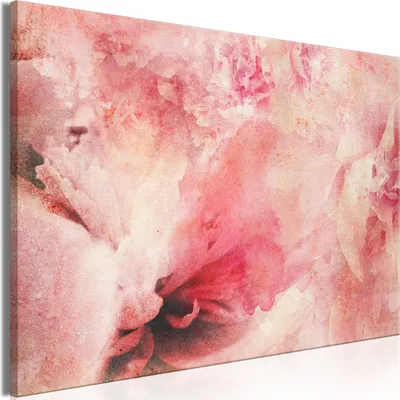 Produktbild von Vliesstoff Leinwandbild - Pink Etude (1 Part) Wide 120x80 cm Blumen b-A-0853-b-a