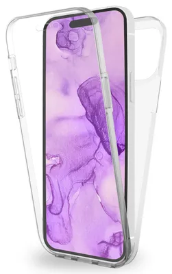 Image de 360° Housse pour iPhone 14 Pro - Transparent clair Full Cover Case Protection d'écran