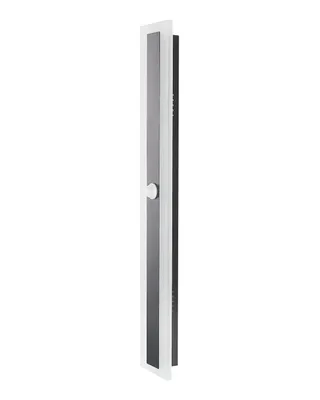 Produktbild von BELIANI Außenwandleuchte LED Schwarz Metall 60 cm mit Bewegungsmelder Modern Rechteckig Beleuchtung für Außen Draußen Terrasse Balkon Ausstattung