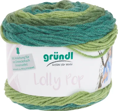 Produktbild von Gründl Wolle "Lolly Pop", 4-fädig, 150 g, ca. 240m Mint Swirl, Farbe 06
