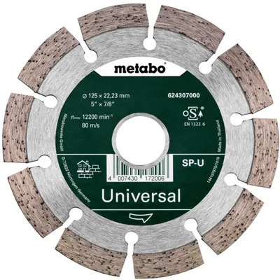 Image de Metabo Disque à tronçonner diamanté Promo. 125x22,23 mm