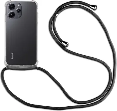 Produktbild von Handykette für Xiaomi Redmi 12 Handyhülle mit Band Case Hülle mit Kordel Hand Schwarz