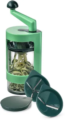 Produktbild von Spiral-Snider für Gemüse und Obst, 6-teilig - Erstelle Dekorative Spiralen und Zoodle Pasta