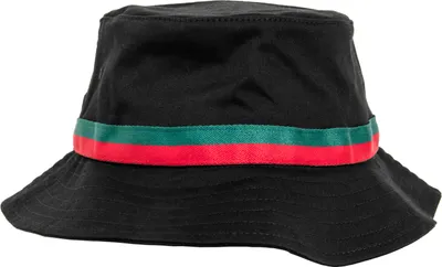 Immagine prodotto di FLEXFIT FX5003S | Cappello a secchiello a righe - Colore: Nero/Rosso Fuoco/Verde - Taglia: Unica